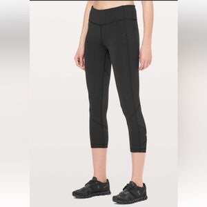 Lululemon Pace Rival Crop *Full-On Luxtreme 22" Black Size 6